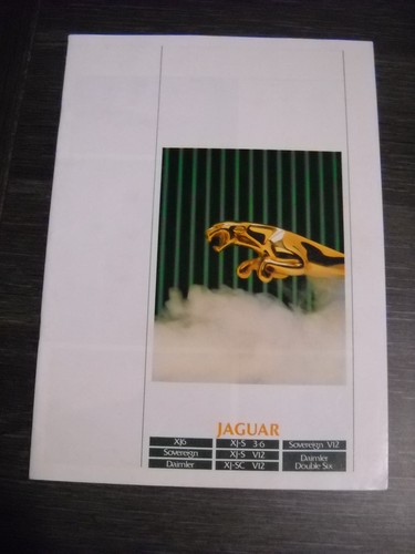 Catalogue brochure jaguar - jaguar, xj6