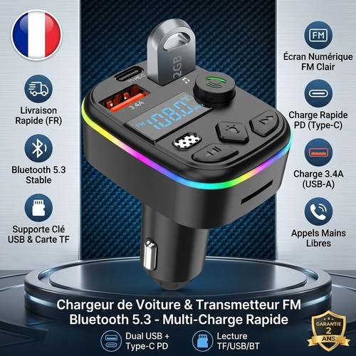 Transmetteur bluetooth 3 - fm,
