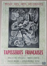 HILAIRE CAMILLE affiche originale exposition 1952