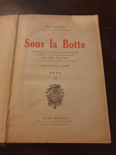 Ww1 sous botte elie - sous, fleury