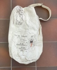 SAC A PAQUETAGE BLANC DÉCORÉ DE LA MARINE NATIONALE ANCIEN OCCASION N°2