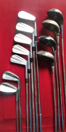 Lot clubs golf vintage - clubs,