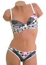 Ensemble Blanc/noir 862 Bonnet