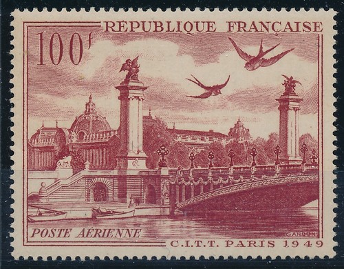 Timbre france poste aérienne - france,