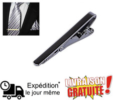 Pince à Cravate Noire Premium