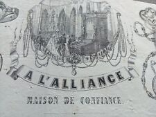 [ FACTURE EN TÊTE  SECOND EMPIRE] 1871 PARIS LEFOREDTIER HORLOGE BIJOUX ORFÈVRE