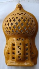 Applique en Terre Cuite Tunisie Peintes Et Create à la Main CM 20x34x12 Lampe M