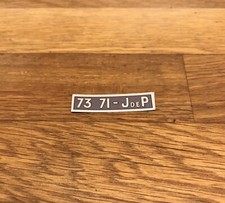 Plaque immatriculation papier