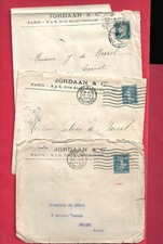 PERFORES  LOT DE 3LETTRES
