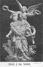 CP PATRIOTIQUE SIGNEE MADRASSI GLOIRE A NOS SOLDATS - TACHETEE - 66923