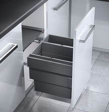 Hailo Poubelle Encastrée Frontauszug Armoire 50cm Cuisine Système D'Auto