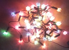 Guirlande Électrique Lumineuse Noël Ancienne 60 Lampes couleur musicale 36