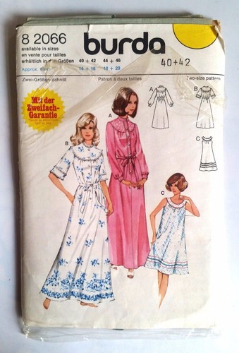 Patron burda 2066 - 4)patron, robe