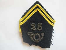 ANCIEN LOSANGE DE COL (CANNETILLE) MOD 45 OFFICIER  DU BCA / BCP CHASSEURS