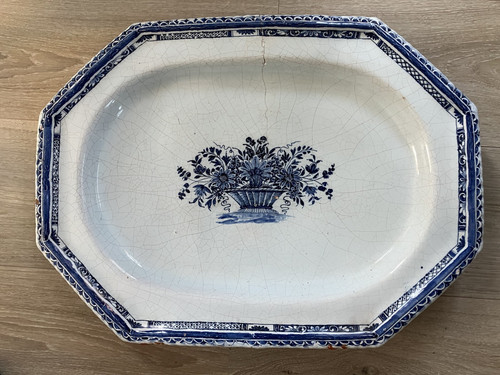 Grand plat faience xviiiéme - plat,