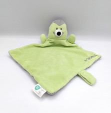 Doudou plat hérisson vert