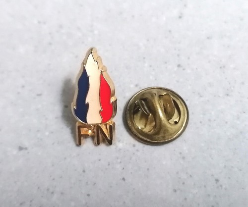 Pin front national flamme - front,