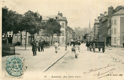 Carte amiens rue - carte, de