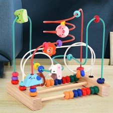 Labyrinthe de perles en bois