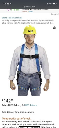 Miller python safety harness - safety,