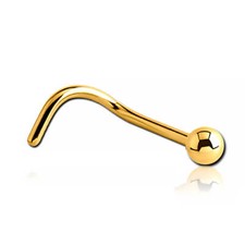 Stud nez plaqué 18k - stud,