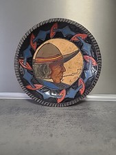 Assiette Quimper Fouillen  Bois  Sculpté Ancienne