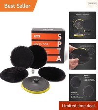 SPTA Éponge de Polissage en Laine 180MM - Polyvalente pour Verre, Pierre et Plus