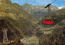 CPSM Argentière (74 Haute-Savoie) – Téléphérique de Lognan et vallée de Chamonix