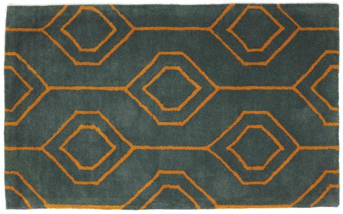 Tapis laine 90x150 gris - tapis,