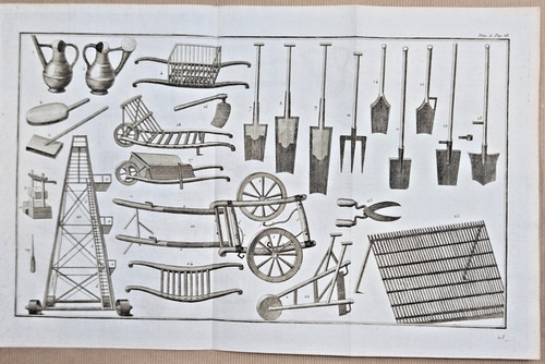 Gravure 1798 agriculture - gravure,