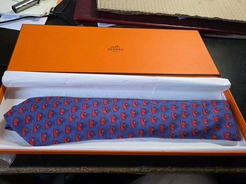 Cravate hermes dans boite - cravate, sa
