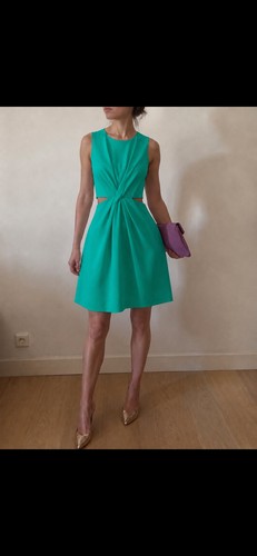 Robe sandro turquoise - sandro, à