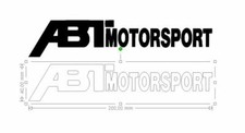 2 STICKERS AUDI ABT /FUN/