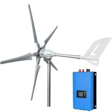 IstaBreeze Set turbine éolienne 2000W avec 5 pales, inverseur pour raccord 220V