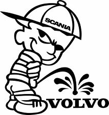 STICKER SCANIA VS VOLVO poids lourds V8 TRUCK TRACTEUR 100x109mm