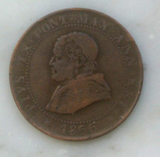 VATICAN PIUS IX 5 CENTI 1866 ROME  petit tête
