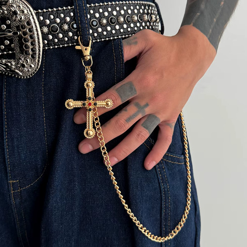 Collier pantalon croix - ⛓️,