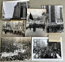Lot 6 Photo Vintage 1960 Manifestation CGT Étudiant Beaubourg Notre Dame Paris