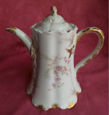 Superbe ancienne cafetière porcelaine Haviland Limoges Fin 19ème début 20ème