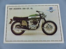 PANINI SUPER MOTO de 1975 MV AGUSTA 350 GT. EL # 142 , autocollant aufklerber