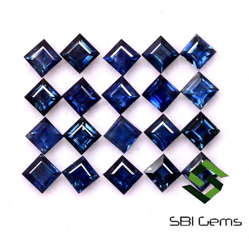 Saphir naturel bleu - bleu, coupe