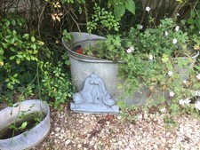 Frise ancienne élément zinc toit faitage shabby lambrequin