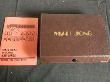 Coffret Valise Jeu De Mah Jong Chinese Game Of Four Winds Mah-jongg Mah Jong TBE