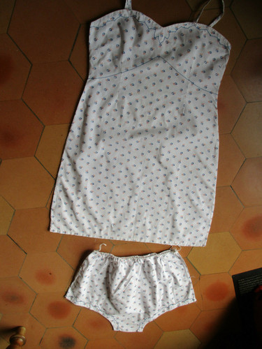Ensemble combinaison culotte - combinaison, +