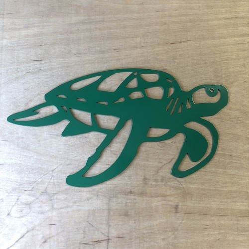 Turtle metal wall art for