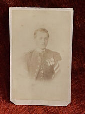 Photo ancienne XIXème orientaliste cdv portrait A. Clavier Alger militaire 1868