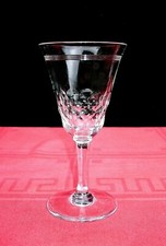 BACCARAT CHAUNY ECAILLES ECAILLE ET FILET WINE GLASS VERRE A VIN CRISTAL TAILLE