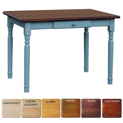 Table manger bleue avec - à,