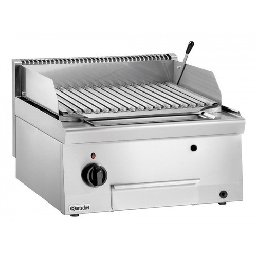 Grill inox pierre lave gaz - inox, de