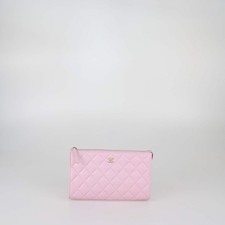 Pochette zippée en cuir